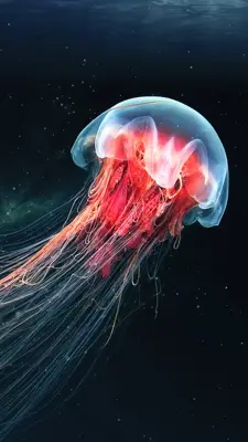 Jellyfish Theme Neon Jelly Zone wallpaper HD android App screenshot 1